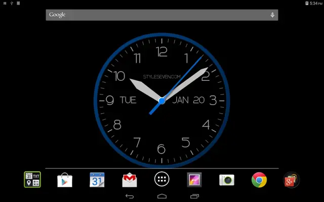 Modern Analog Clock-7 android App screenshot 0