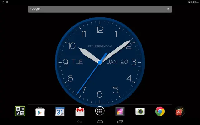 Modern Analog Clock-7 android App screenshot 1