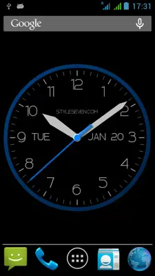 Modern Analog Clock-7 android App screenshot 2